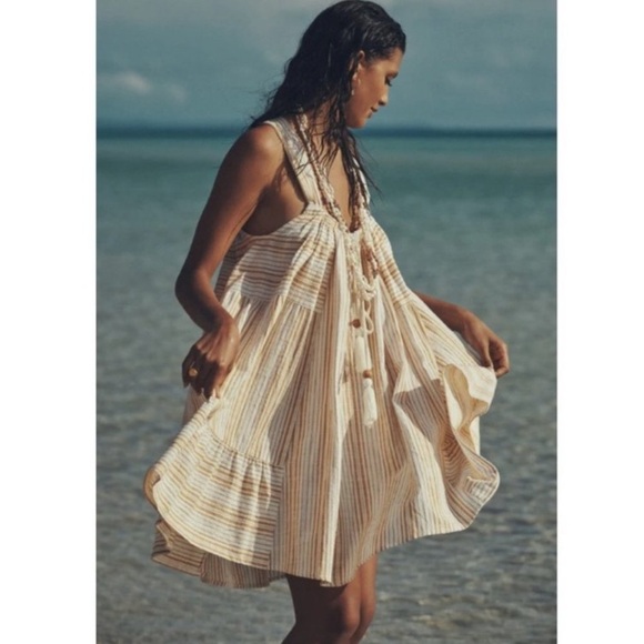 SPELL Lady Palm Mini Dress Sz L - Picture 6 of 15